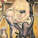 Una de las maternidades de Blanchard que pintó en 1922-1923