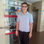 La murciana, a la salida del centro médico