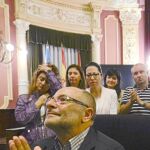 Francisco Rodríguez, anoche en el salón de plenos municipal