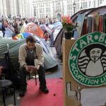 Un miembro del movimiento Ocupa Londres
