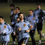 La selección de España participa en su primer entrenamiento en San José