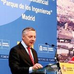 Blanco en el acto de presentación del futuro barrio de Madrid
