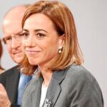 El rostro de Carme Chacón reflejaba el amargo resultado logrado ayer
