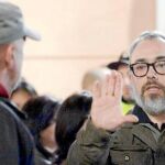 Álex de la Iglesia, en el rodaje de su nueva película, «La chispa de la vida»