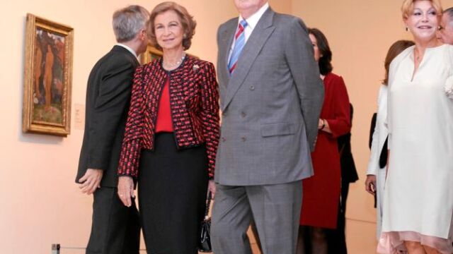 2012: Los Reyes volvieron a celebrar ayer con la baronesa la buena salud del museo, dos décadas después