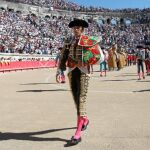 El Coliseo de Nimes, atestado de aficionados durante la encerrona de José Tomás del pasado domingo