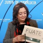 Moreno habló ayer del conflicto del PSOE en la sede de la Junta, tras el Consejo de Gobierno