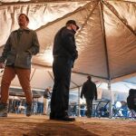 En el barrio de Queens se tuvieron que construir centros de votación improvisados por el desastre