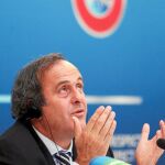 Michel Platini, durante el congreso de San Petersburgo