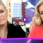 Romina Power y Lydia Lozano, ayer, en «Sálvame Deluxe»