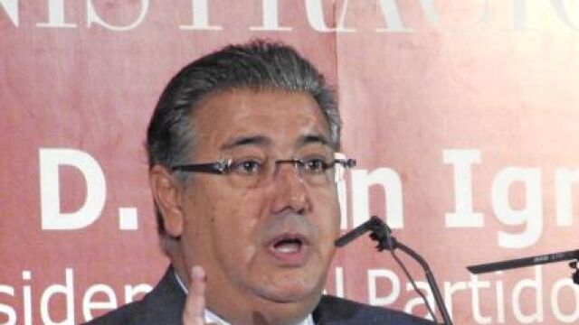 El alcalde de Sevilla, ayer durante el acto que protagonizó en Málaga