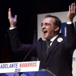 El candidato de UPN a la Presidencia de Navarra, Javier Esparza,