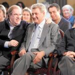 Juan Vicente Herrera, en el mitin, junto a Juan José Lucas, Jesús Posada, Antonio Pardo y Maria Jesús Ruiz