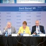 Pujol fue uno de los protagonistas de las jornadas en el monasterio de Sant Benet que cada año organiza la escuela Esade