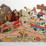 Un diorama muestra la figura de Mickey Mouse