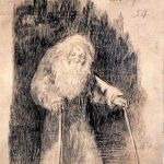 Fotografía de «Aún aprendo» (1825-1828), un dibujo citado de forma recurrente en la bibliografía del artista que acaba de ser restaurado, y que se puede ver en la muestra