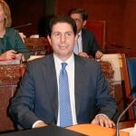 El consejero Antonio Sevilla, ayer en la Asamblea Regional