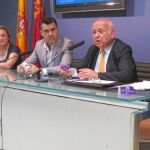 Asunción Ortigosa, Juan Antonio Lorca y Octavio de Juan, en la presentación de la temporada