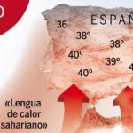Una «lengua» de calor más larga de lo habitual