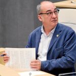 El diputado general de Guipúzcoa, Martin Garitano, cuyo Gobierno relega el castellano a la traducción simultánea