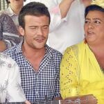 María del Monte, en la romería del Rocío, en 2010
