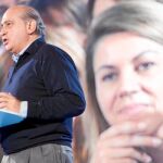 Jorge Fernández en el mitin con butifarrada en Badalona, icono del nuevo PP catalán