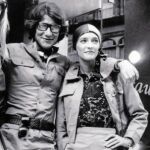 Yves Saint Laurent y Loulou de la Falaise en septiembre de 1969, en Inglaterra
