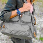 Vega escogió un «look» de camuflaje para un día de Safari con sus amigos