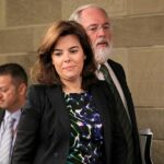 La vicepresidenta del Gobierno, Soraya Sáenz de Santamaría y el ministro de Agricultura, Alimentación y Medio Ambiente, Miguel Arias Cañete