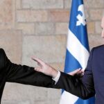 Mas tuvo gestos de complicidad con el primer ministro del Quebec, de quien envidia su pacto fiscal