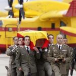 Llegada de los restos del sargento Joaquin Moya Espejo