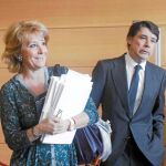Ignacio González, junto a Esperanza Aguirre