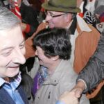 Pepe Blanco, a su llegada a un mitin ayer en Alcalá la Real (Jaén)