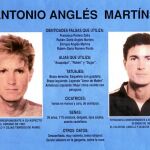 El cartel con el rostro de Antonio Anglés se difundió por toda España y estuvo presente en mil y un lugares durante años.
