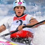 La española Maialen Chourraut ganó la medalla de bronce en la prueba de aguas bravas en slalon K1 femenino