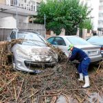 La riera de Barenys se desbordó y causó destrozos en Salou