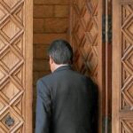 LAS PUERTAS DEL INDEPENDENTISMO. Artur Mas, ayer, tras su comparecencia ante la Prensa