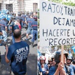 Policías y bomberos claman contra los recortes