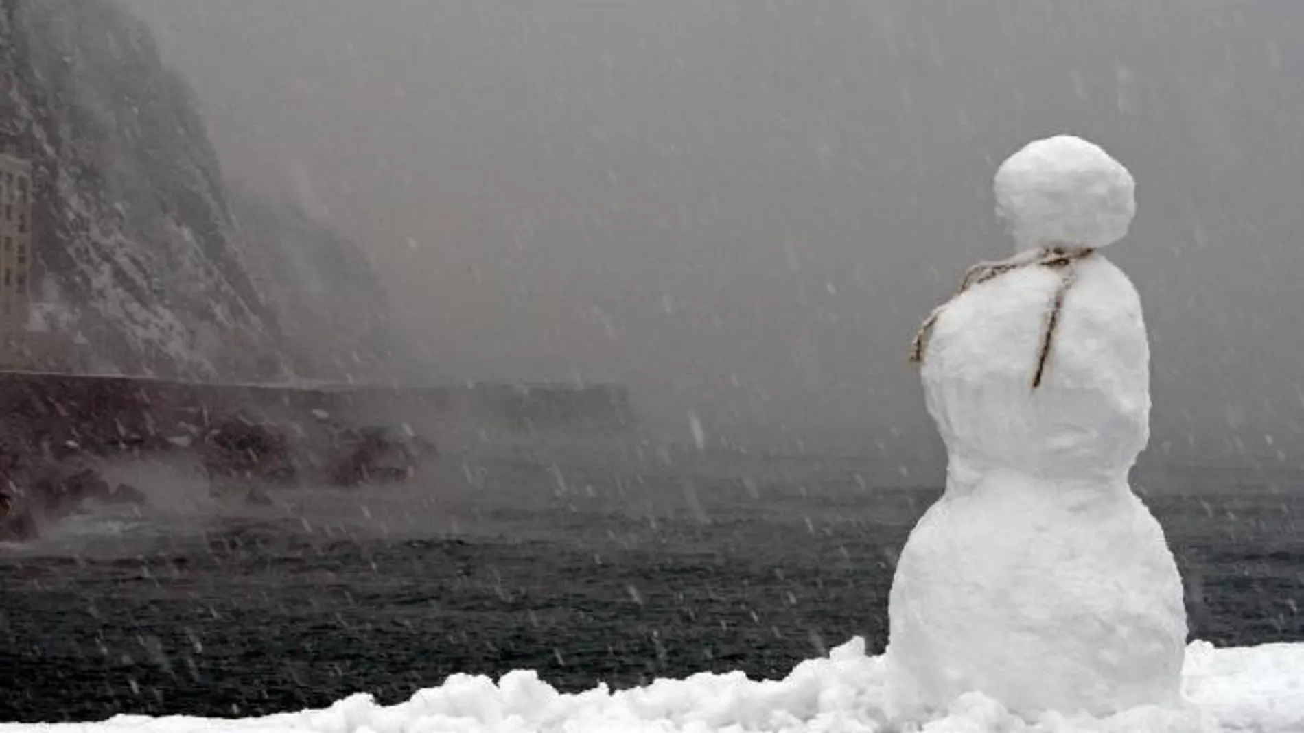 Imagen de archivo de un muñeco de nieve