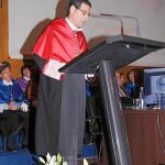 El secretario general de la UPCT, José Luján, leyó la memoria del curso académico 2010-2011