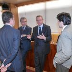 El alcalde de Madrid, Alberto Ruiz-Gallardón, acudió ayer a la Comisión de Duplicidades en la Asamblea de Madrid