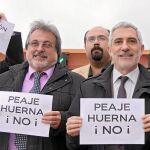José María González y Llamazares reclaman el fin del peaje de Huerna