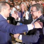 Juan Bueno y Juan Ignacio Zoido, ayer en el congreso provincial del PP