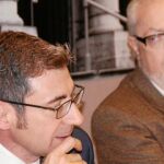 El presidente del Grupo Popular en la Asamblea Parlamentaria del Consejo de Europa, Luca Volonté, y el senador Pedro Agramunt