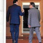 20-9-2012: Rajoy recibe a Mas en el edificio presidencial