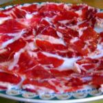 Un plato de jamón de Jabugo