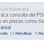 Imagen del Twitter de Rubalcaba