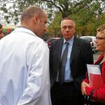 Pere Navarro, ayer con la número dos por Girona, la catalanista Marina Geli