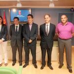 Cruz (centro), en la presentación del portal Murcia Turística