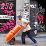 Varias calles del barrio de Las Letras han permanecido cerradas durante las protestas del 25, 26 y 29 de septiembre